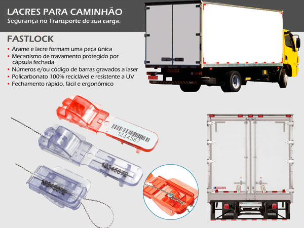 Lacres para caminhão Fastlock