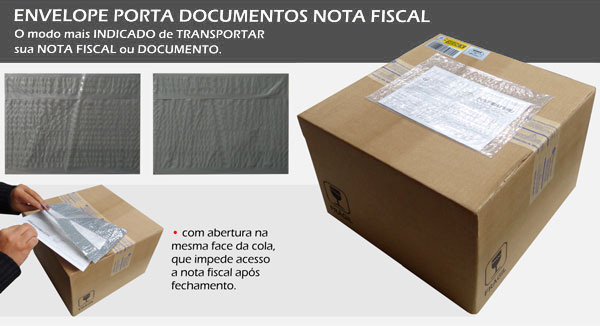 Envelope Porta Documentos e Nota Fiscal