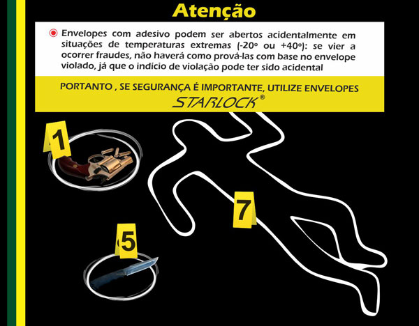 Portanto, se segurança é importante, utilize Envelopes Starlock®
