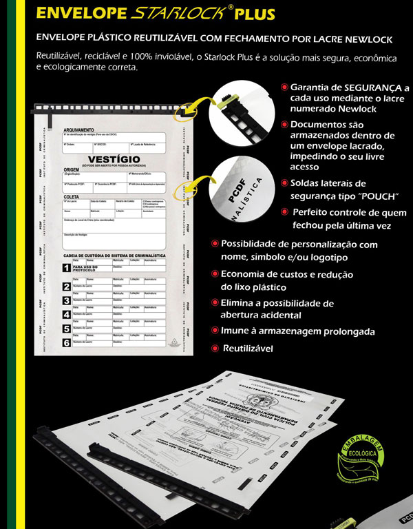 Envelope de Segurança Reutilizável Starlock Plus