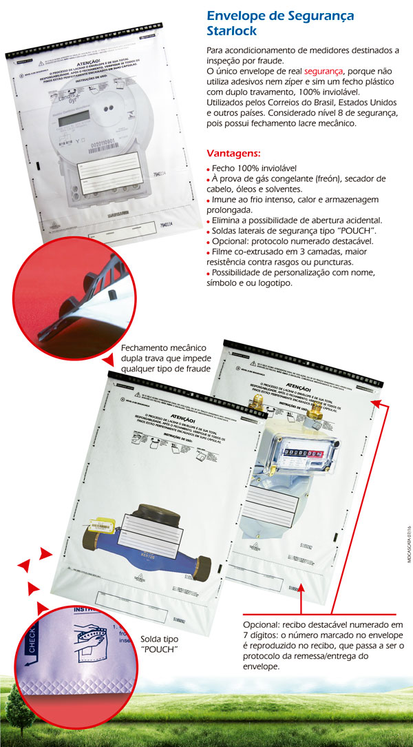 Envelopes de Segurança Starlock