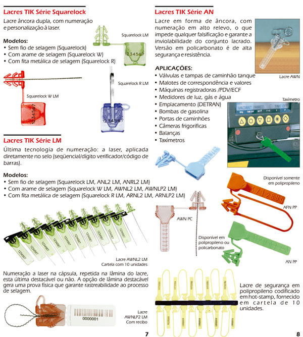Lacres de Segurança âncora TIK